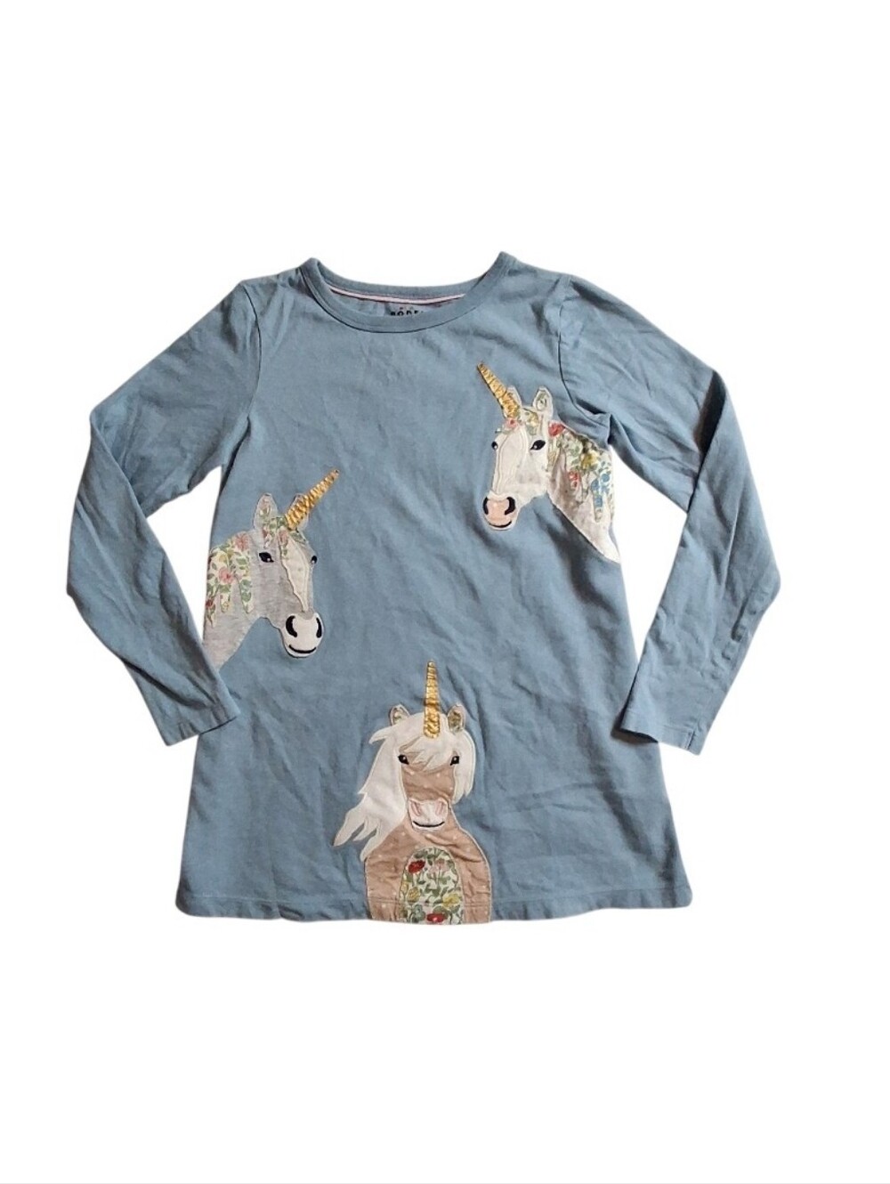 Mini Boden Unicorn Appliqué Tunic Size 10-11 Girly